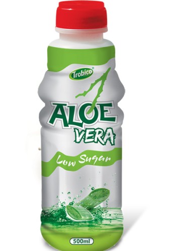 500ml Aloe vera low Sugur Glass bot